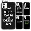 Чехол для телефона Krajews с музыкальным инструментом Drum для iPhone 14 5 6s 7 8 plus X XR XS 11 12 13 pro max Samsung S21 S22 ultra Plus