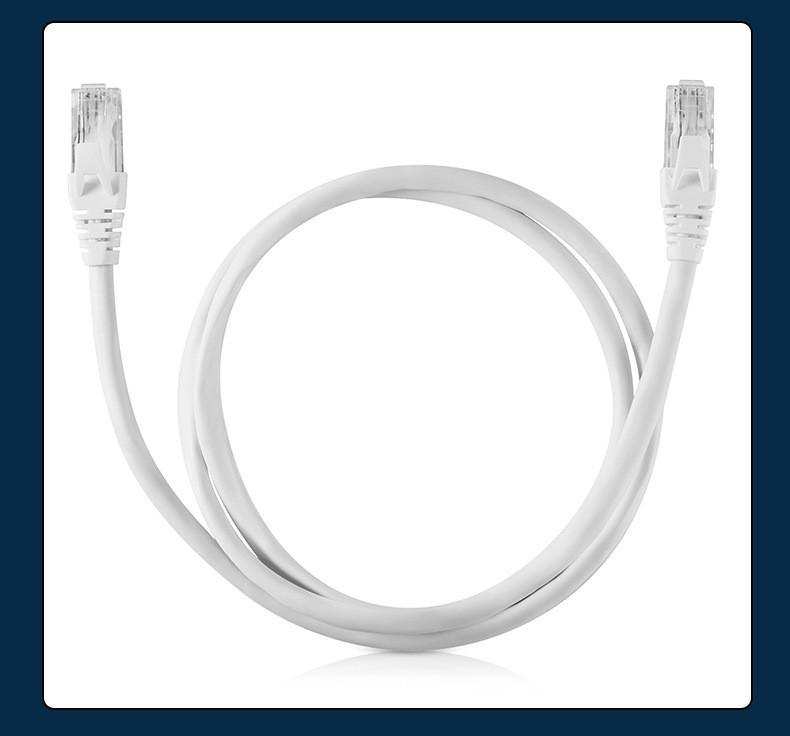Соединительный шнур Cat6: 1-метровый сетевой кабель для маршрутизатора, модема, подключения к компьютеру с индивидуальной упаковкой