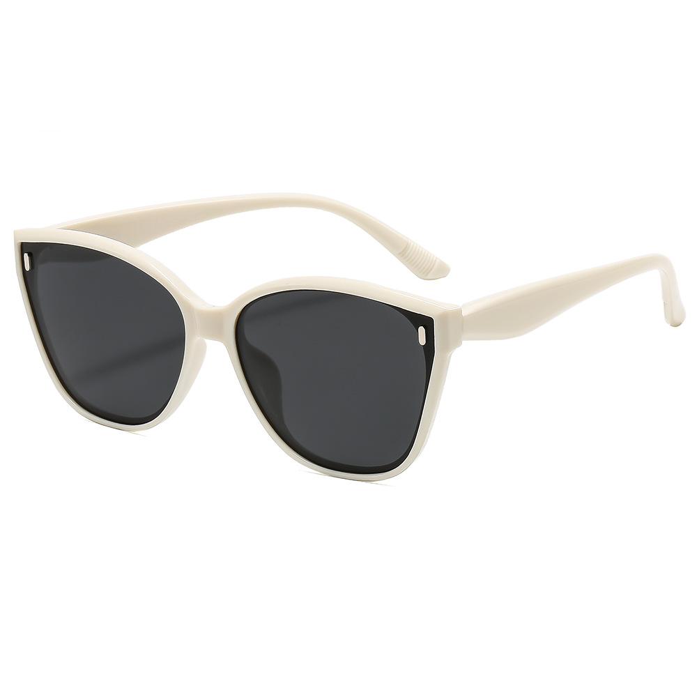 New sunglasses cat eye sunglasses women's high-end sense UV protection fashion outdoor street sunglasses men