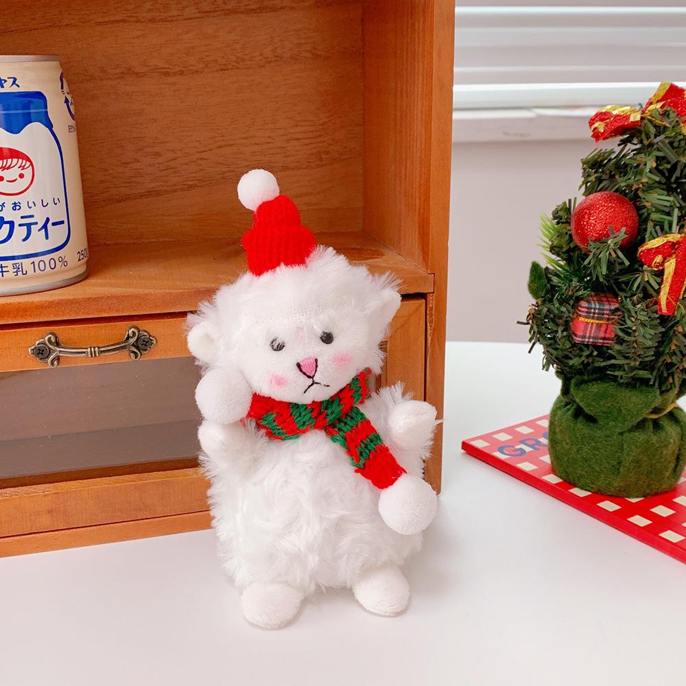 Blucome Lovely Plush Baby Bear Brooch for Women Men Scarf Coat New Year Christmas Gift