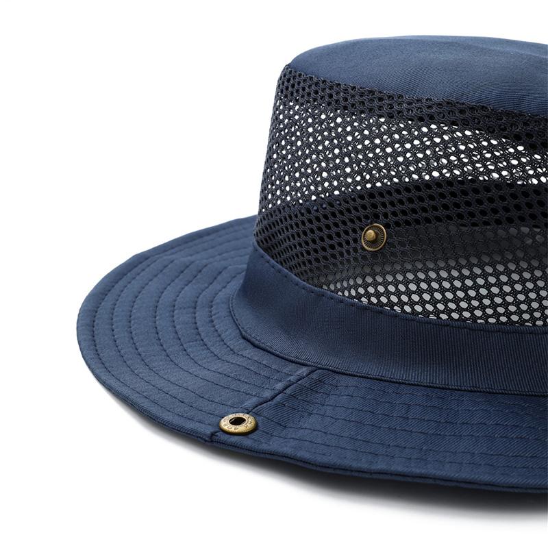 Кепка рыбака с большими полями, летняя сетчатая дышащая шляпа от солнца, уличная рыбалка, альпинизм, защита от УФ-излучения, козырьки для мужчин и женщин, шляпа с козырьком, шляпа-ведро