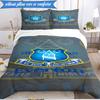 3PCS Ever-ton Football Club Crest Printed Soft Bedding Set,Including 1pc Duvet Cover And 2pcs Pillowcases Perfect for Bedroom, Dormitory, Fan gift