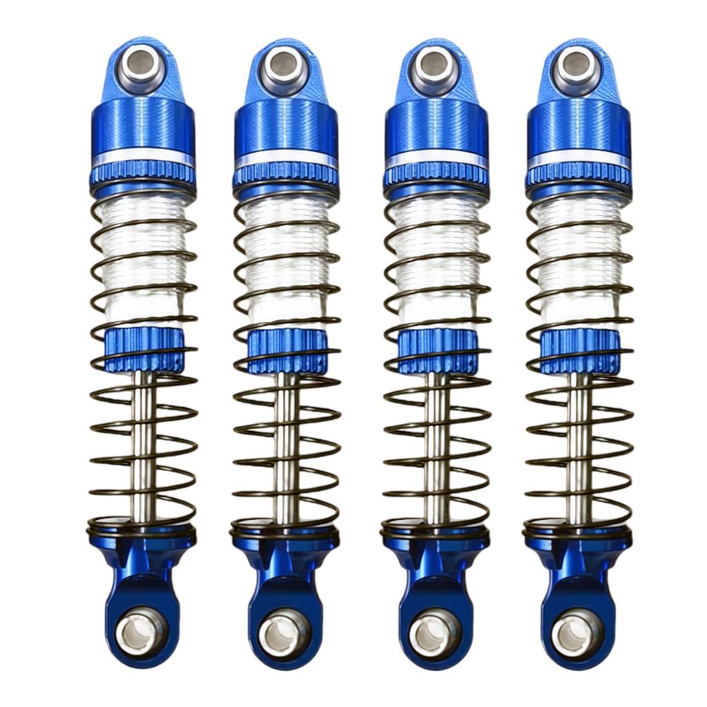 4pcs Oil Damper Upgrade Parts Metal RC Car Front Rear Damper Modification Accessories for 1/18 RC Car Crawler Racing Truck