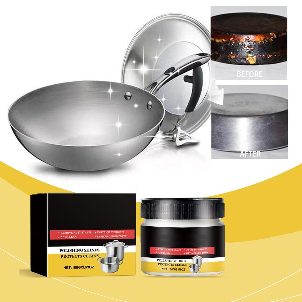 Чистящая паста из нержавеющей стали, полировка маслом, кислородный барьер, матовое зеркало, универсальное промышленное обслуживание кухни и ванной комнаты