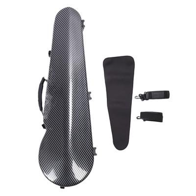 Футляр для скрипки для размеров 4/4 3/4 1/2 1/8 Легкий кейс из углеродного волокна для скрипки с плечевыми ремнями Встроенный