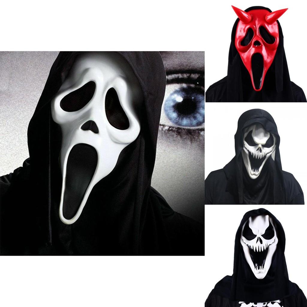 Get Ready To Haunt With Our Ghost Face Dress Party Decor Accessory Made With Soft Polyester Fabric