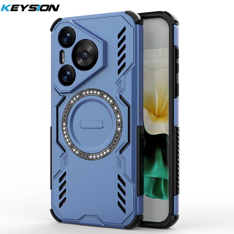 KEYSION Чехол с полым рассеивателем тепла для Huawei Pura 70 Pro+ Магнитное охлаждение Ударопрочный чехол для телефона Huawei Pura 70 Ultra