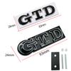 3D металлические наклейки с логотипом GTD, наклейки на передний капот, гриль, эмблема для VOLKSWAGEN VW Polo Golf 4 5 6 7 MK4 MK5 MK6 MK7