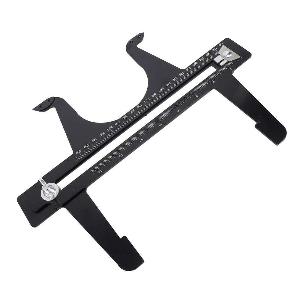 Инструмент для сброса тормозов, калибр 6,5–14,25 дюйма, двойная шкала, нержавеющая сталь, тормозной барабан, измерение и сброс T