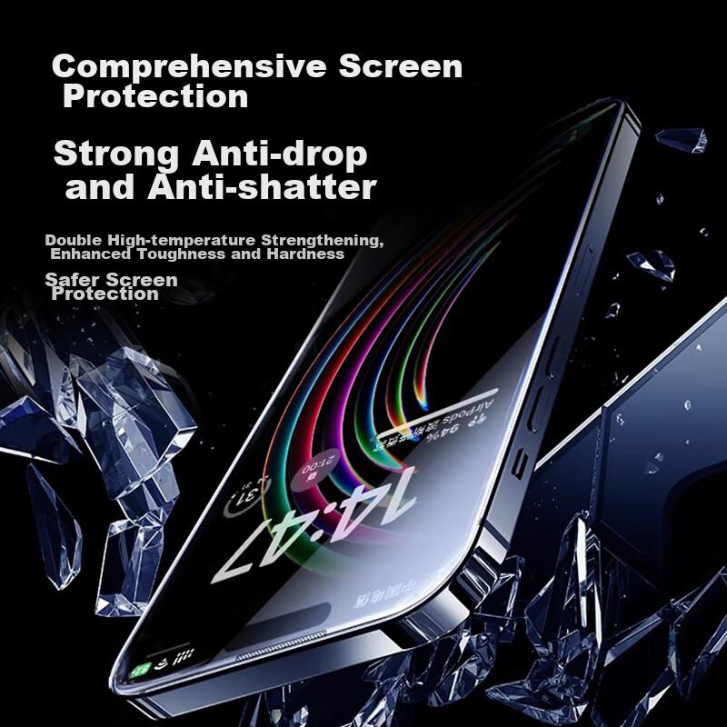 DIVI Super 2-Pack Screen Protector for Apple IPhone 15, Anti-Dust Anti-Peeping Anti-Shatter Ultra-Thin Full Coverage Dust-Free Tempered Glass Film