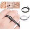Accurate Black Plastic Finger Measure Gauge Measure Tools Jewelry Ring Sizer Accessory