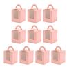 10Pcs Cupcake Boxes with Inserts Windowed Cupcake Holders Stackable Deep Cupcake Carrier Food Grade Containers for Home Cake Dessert Shops