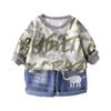 Kids Casual Long-Sleeve Set, Comfortable Daily Wear Outfits