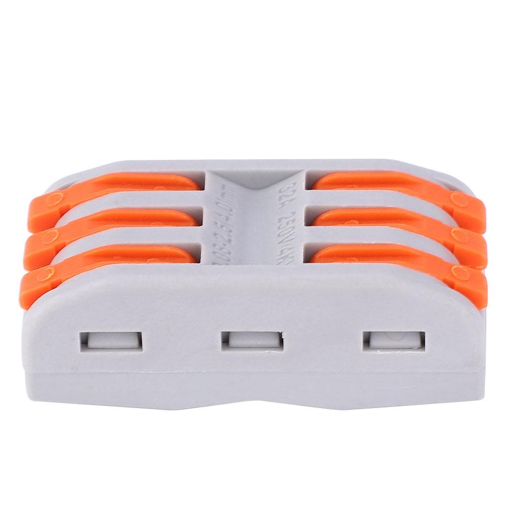 50 шт. Проводник 11~28AWG PCT23 Оранжевый Быстрозажимной Клеммный Соединитель