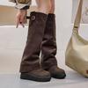 10CM Two-wear Removable Boots Children's Thick-soled Trouser Boots 2025 Autumn and Winter New Versatile Tall Women's Boots