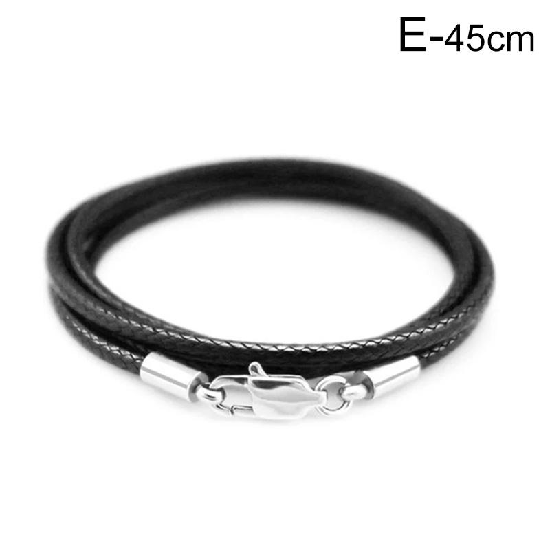1PC Leather Cord String Rope Necklace Making Lobster Clasp Jewelry Finding DIY Accessories
