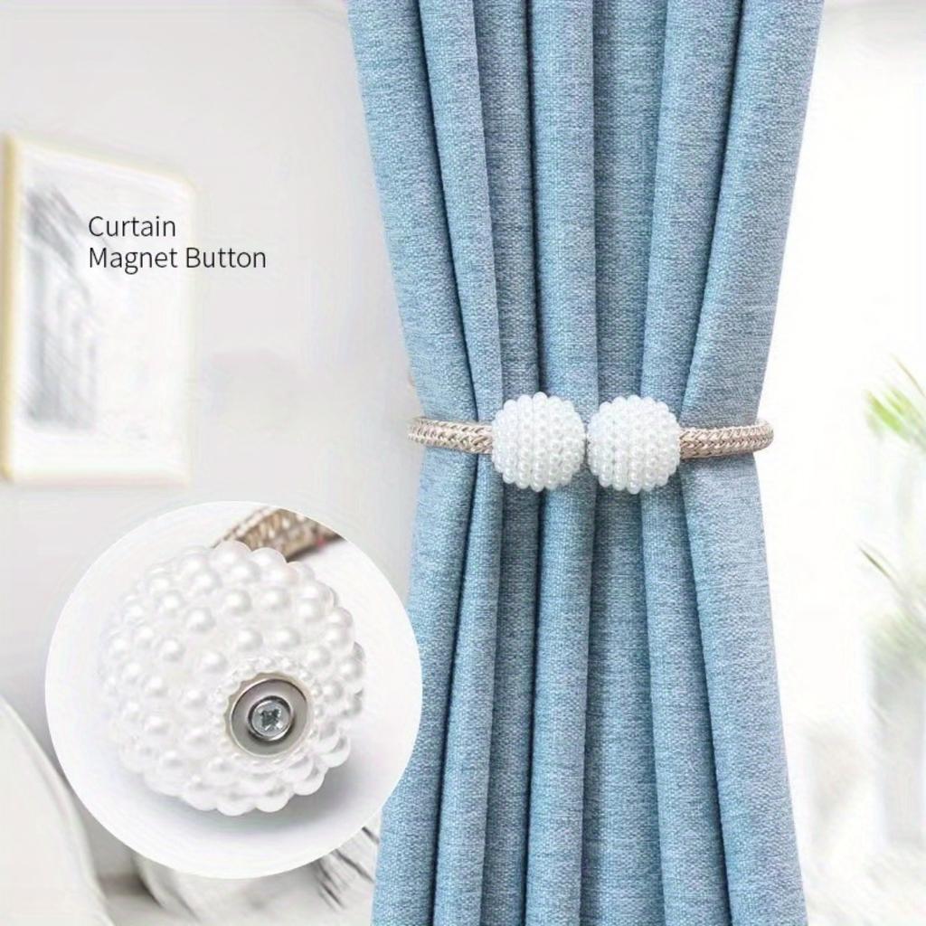 A Set of 5-color Magnetic Pearl Curtain Straps, Suitable for Home Decoration In Living Rooms, Bedrooms, and Offices