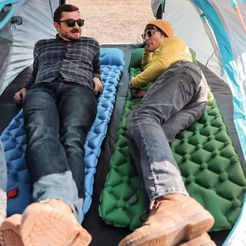 Надувной матрас для кемпинга в палатке, складная походная кровать, спальный коврик, одеяло для пикника, дорожный воздушный коврик, туристическое снаряжение