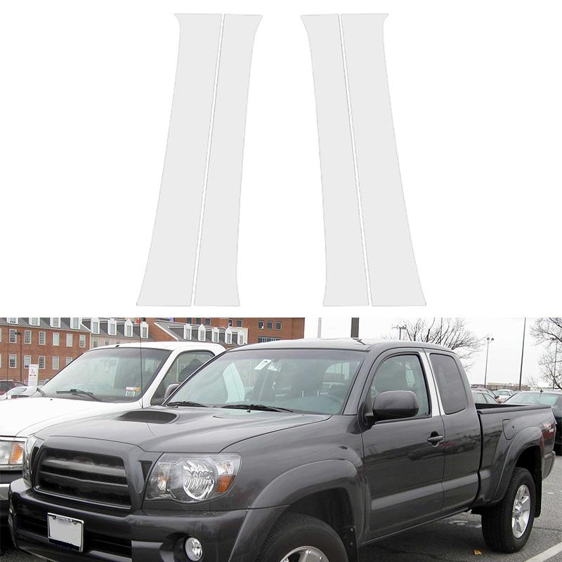 4 шт. автомобильная оконная дверь, колонна, BC, накладка на стойку стойки, отделка для Toyota Tacoma 2005-2015, аксессуары для декора автомобильной оконной двери