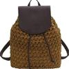 New high-end straw bag versatile women's backpack handwoven bag large-capacity seaside vacation beach bag