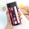 Роскошный чехол для Samsung Galaxy Z Flip 3 4 5G Funda Z Flip3 прозрачный ПК жесткий противоударный чехол для телефона магнитная кассета для радио