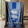 BIRMINGHAM CITY Football Custom Name Text Flannel Blanket Soccer Logo Personalized Fleece Throw Blanket Special Gift For Sofa Bedroom Home