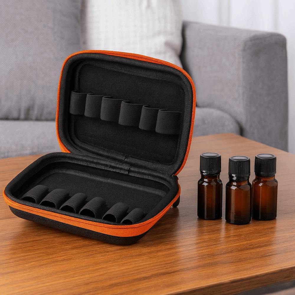 10ML Capacity Essential Oil Case Shockproof Perfume Box Essential Oil Storage Bag Roller Bottles