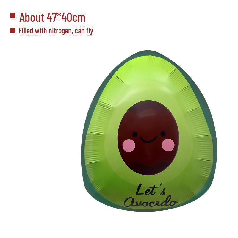 Мультяшные фольгированные шары в форме фруктов: Украшения для вечеринки с яблоками, ананасами, арбузами и виноградом