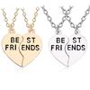 Модное Ожерелье Любви Лучшему Другу Изысканное Сердцебиение BFF Подвеска Дружбы Элегантный Ошейник Вечерние Украшения Аксессуары Подарок