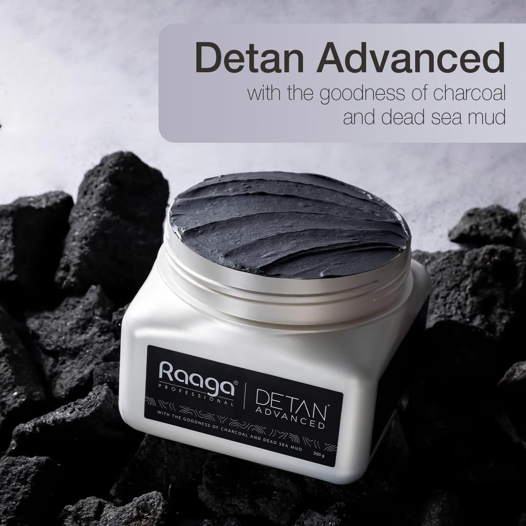 Raaga Professional Detan Advanced Cream For All Skin Types 500 g Face Pack For Tan Removal Deep Cleansing Glow Care