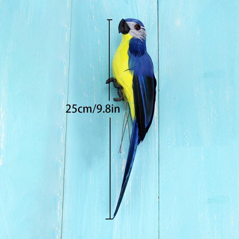 1 шт., животное, птица, ручная работа, перо, креативная газонная фигурка, украшение, сделай сам, садовый реквизит, украшение 25/35 см, имитация попугая