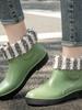 Модные резиновые сапоги Chelsea, зеленые резиновые сапоги для женщин, четыре сезона, взрослые галоши, большой размер 41, непромокаемые сапоги 2024