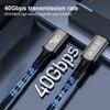 Кабель для трансляции экрана 8K HD Type-C, быстрая зарядка 40G USB4, совместим с Thunderbolt 4/3, 240 Вт