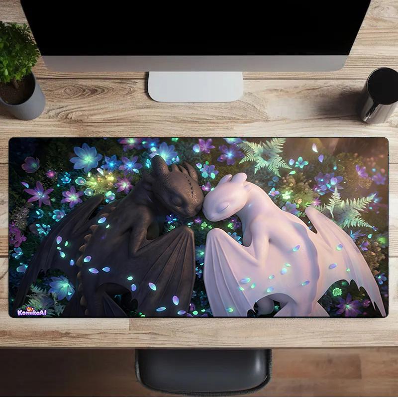 Train dragon Mouse Pad, Rubber Base, Mouse Pad for Gamers and Office Use, Gaming Desk , Easy To Clean Mat Office Fan Gifts