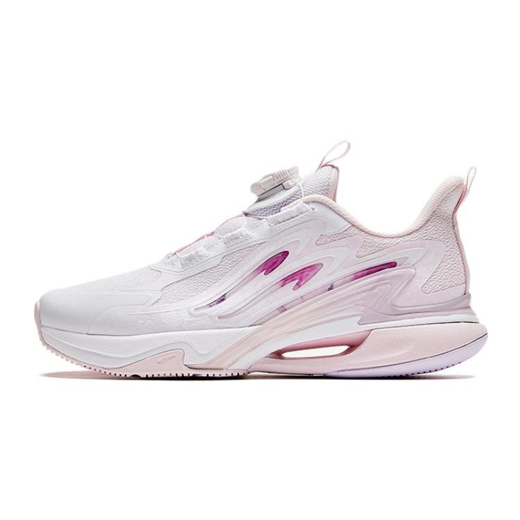 Anta Kids Versatile Comfortable Physical Test Low-Top Running Shoes Kids Sneaker White Pink 322415513-1