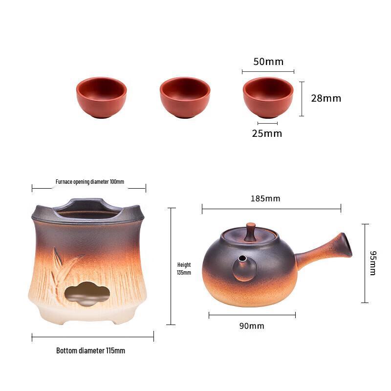Suncojia Charcoal Tea Brewing Stove Set