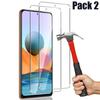 Pack 2 Tempered Glass for Redmi Note 10 Pro 4G - E.F.CONNECTION - Protection Against Scratches and Cracks