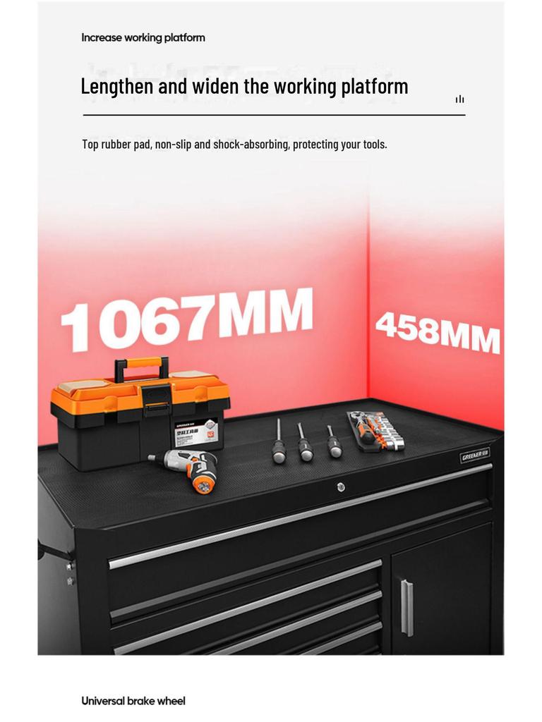 Green Forest Multi-Layer Mobile Repair Tool Cart