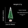 White Mini Christmas Tree Desktop Ornament - Small Christmas Decorations for Window Display