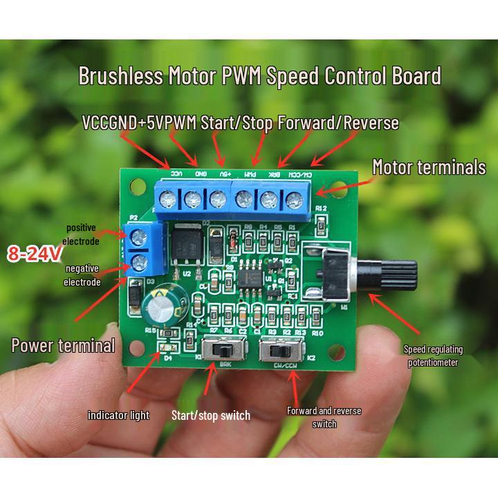 Mini 310 Brushless 6V-12V Water Pump, Self-Priming Diaphragm Pump with PWM Speed Control