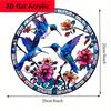 Hummingbird Suncatcher. Acrylic Stained Decor for Home, Yard and Garden.