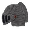 Creative Knight helmet Hat with Mask Playful Headgear Windproof Knitted Roman Knight Cap  Skiing