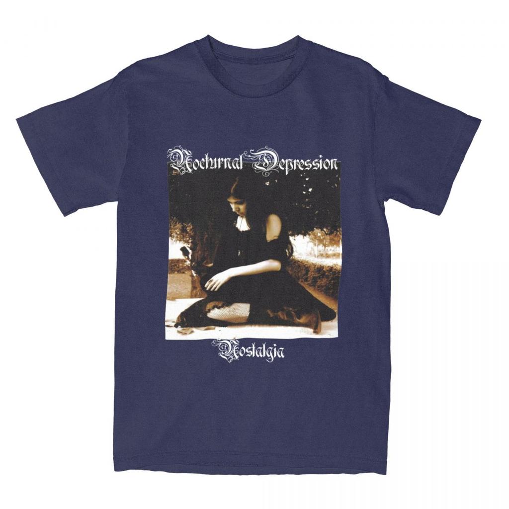 Мужская Женская Ночная Депрессия Блэк-метал Группа Футболка Одежда 100% Хлопок Футболка Одежда Потрясающая Футболка Лето