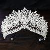 Королевская Королева AB Зеленая Корона Большая Диадема Корона для Женщин Свадебная Вечеринка Корона Украшение для Волос Ювелирные Аксессуары