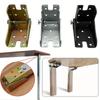 1 Pc 90 Degree Self-Locking Folding Hinge Table Legs Chair Extension Foldable Feet Hinges Lift Support Hinge Hardware Part