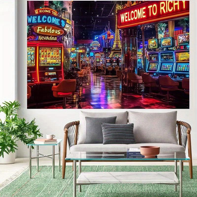 1 piece of photo background cloth. This background cloth showcases the vitality and luxury of the Las Vegas casino
