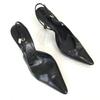 Made In Italy Back Strap Pumps Size 35.5C 22.0cm Black Shoes Pumps(USED)