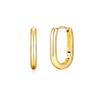 14K Slim U Ring Earrings (Gold Pin) Elgpee488