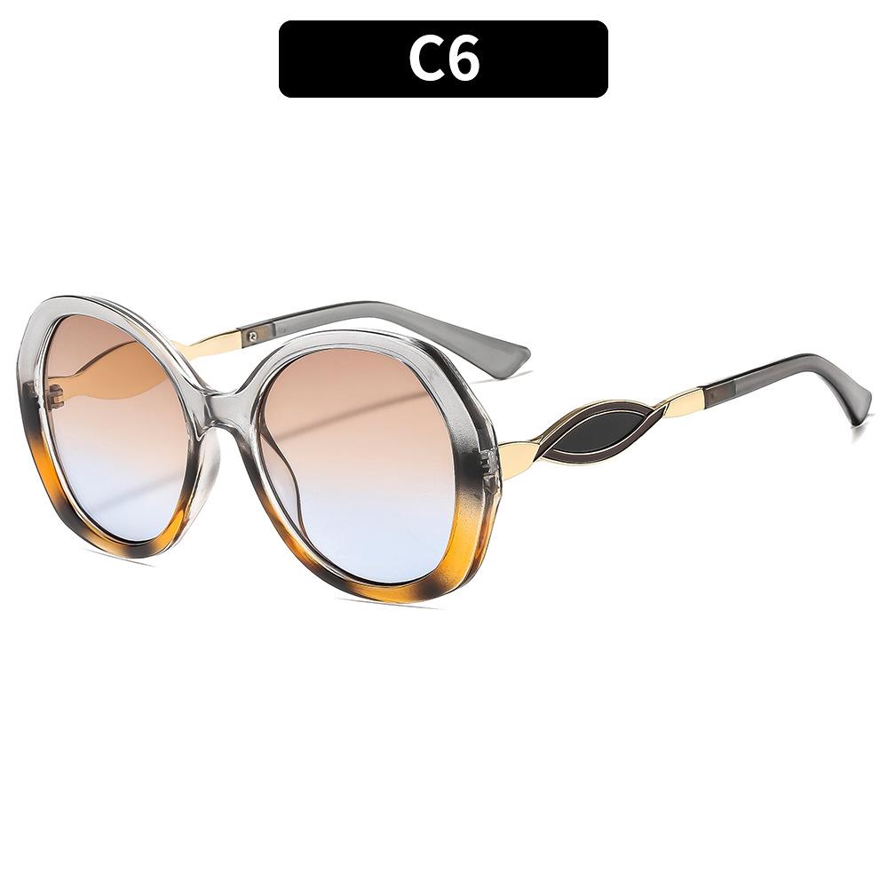 Женские солнцезащитные очки, мужские и женские солнцезащитные очки в большой оправе, модные солнцезащитные очки в круглой оправе.