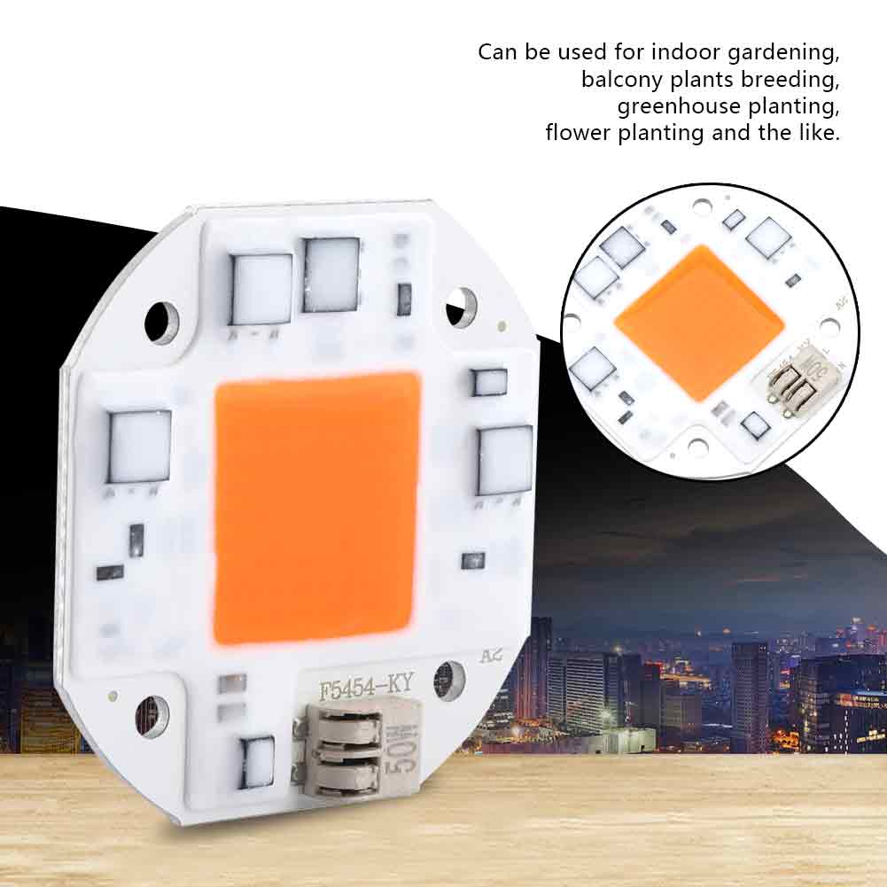 AC100-260V 50W Full Spectrum Plant Grow Light LED COB Chip Plant Grow Lamp
